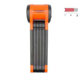 KRYPTONITE Faltschloss Evolution 790 schwarz/orange 90 cm
