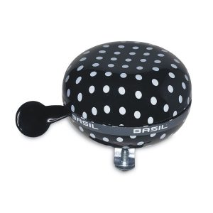 Basil Ding-Dong Glocke Polkadot 22,2 mm schwarz/weiße dots