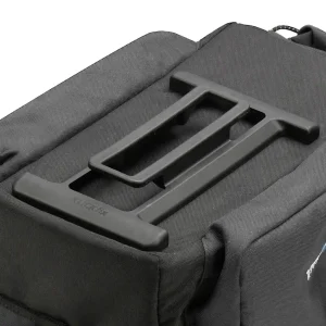 KLICKfix Gepäckträgertasche Rackpack 2 Plus mit KLICKfix Bodenkupplung für GTA Adapter schwarz