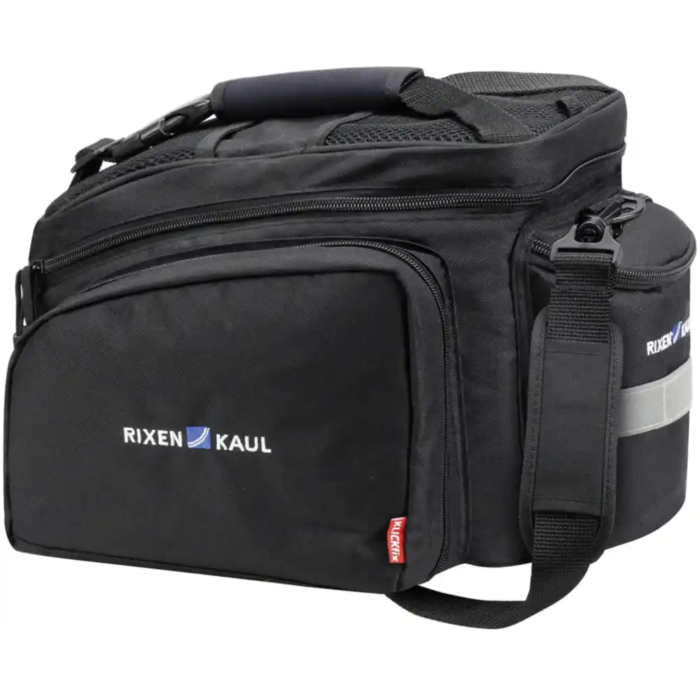 KLICKfix Gepäckträgertasche Rackpack 2 Plus mit KLICKfix UniKlip 2 Adapter schwarz