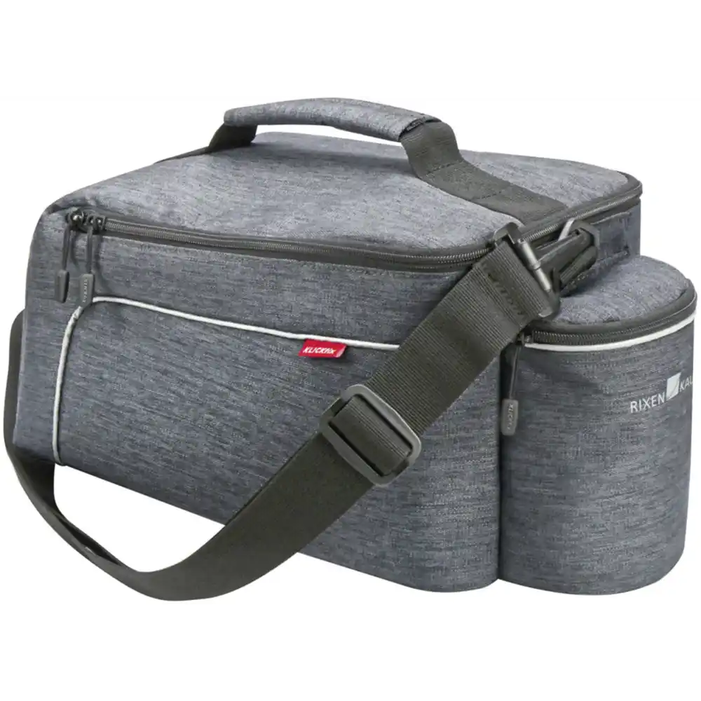 KLICKfix Rackpack Light mit KLICKfix UniKlip Adapter grau Gepäckträgertasche
