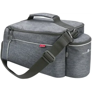 KLICKfix Gepäckträgertasche Rackpack Light mit KLICKfix UniKlip 2 Adapter grau