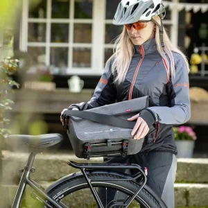 KLICKfix Rackpack Sport Waterproof mit KLICKfix UniKlip 2 Adapter grau Gepäckträgertasche