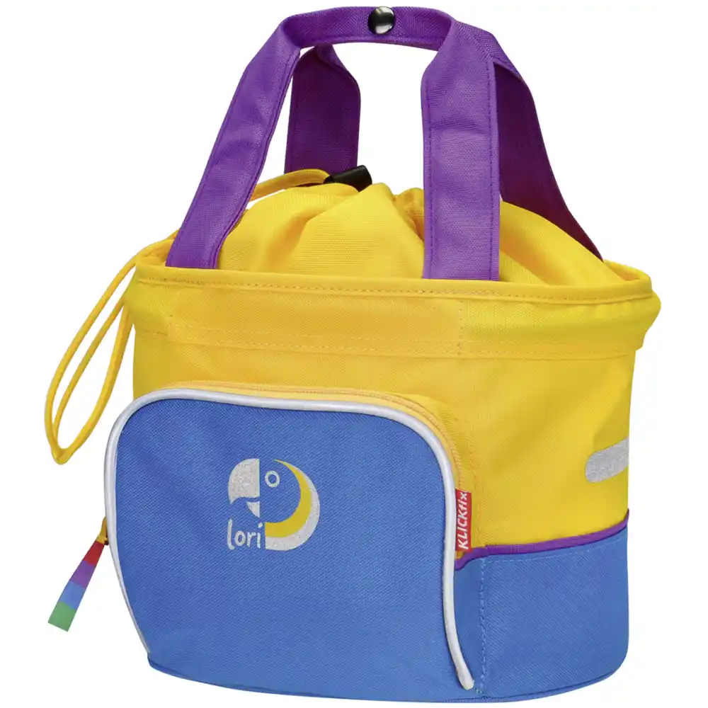 KLICKfix Lori Shopper Lenkertasche blau / gelb
