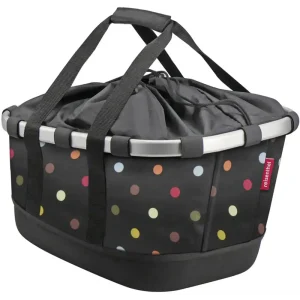 KLICKfix Reisenthel Bikebasket GT Gepäckträgerkorb mit KLICKfix UniKlip 2 Adapter dots