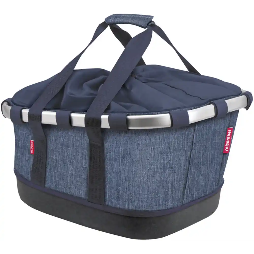 KLICKfix Reisenthel Bikebasket GT Gepäckträgerkorb mit KLICKfix UniKlip 2 Adapter twist blue