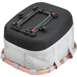 KLICKfix Reisenthel Bikebasket GT mit KLICKfix UniKlip 2 Adapter twist sky rose Gepäckträgerkorb