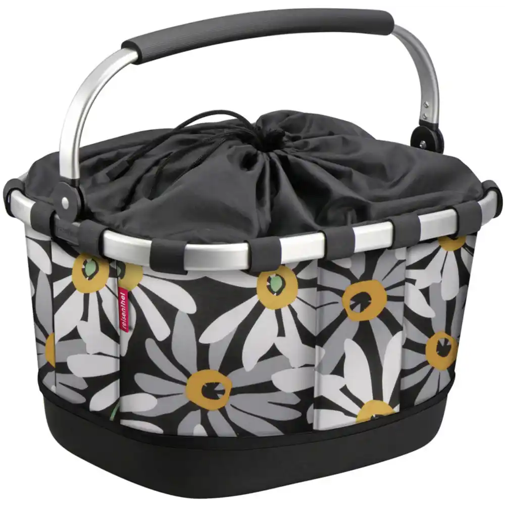 KLICKfix Reisenthel Carrybag GT mit KLICKfix Bodenkupplung für Racktime Gepäckträger magarite Gepäckträgerkorb