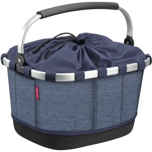 KLICKfix Reisenthel Carrybag GT mit KLICKfix Bodenkupplung für Racktime Gepäckträger twist blue