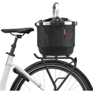 KLICKfix Gebäckträgerkorb Reisenthel Carrybag GT mit KLICKfix UniKlip 2 Adapter schwarz / silber