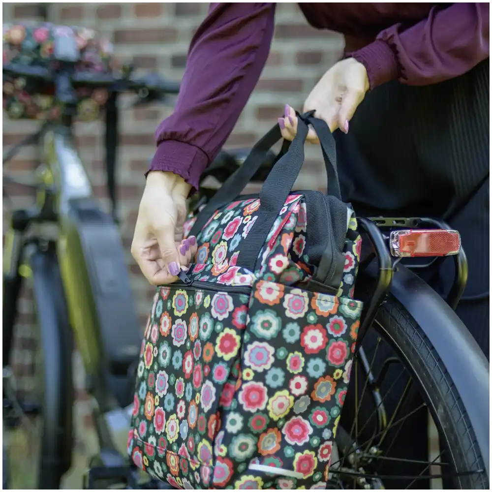 KLICKfix Reisenthel Satteltasche Roomy GT happy flowers