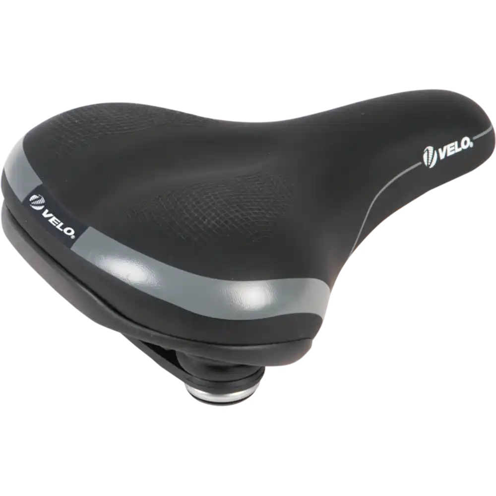 Velo E-Bike Komfortsattel schwarz / grau/weiss