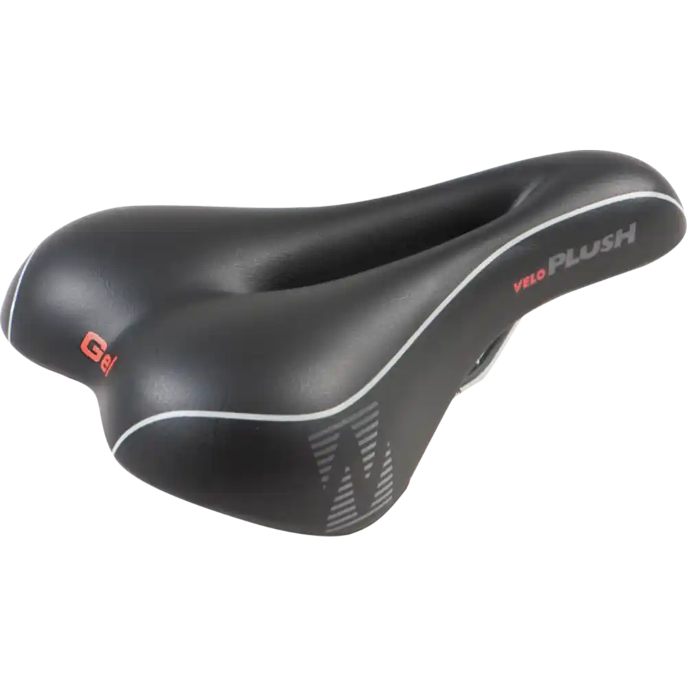 Velo Softgel Sportsattel Damen schwarz / grau/weiss