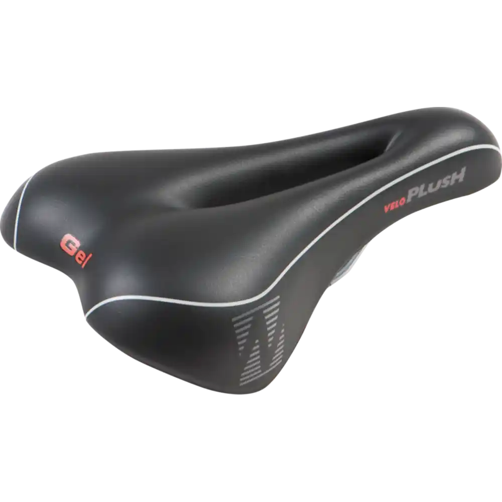 Velo Softgel Sportsattel Herren schwarz / grau/weiss