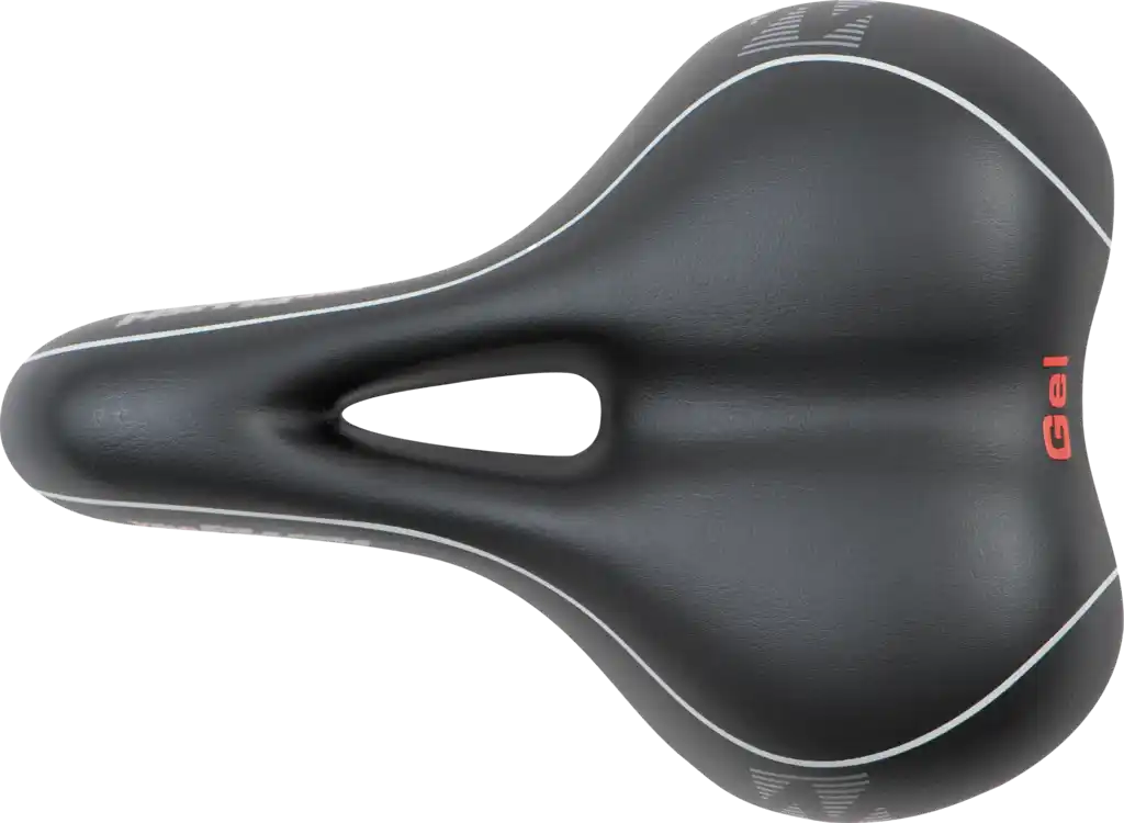 Velo Softgel Trekkingsattel Damen schwarz / grau/weiss