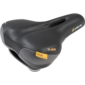 Velo Plush Komfortsattel Damen  schwarz /  grau/gelb