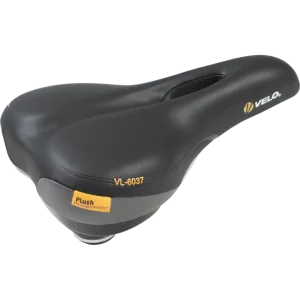 Velo Plush Komfortsattel Herren  schwarz / grau/gelb