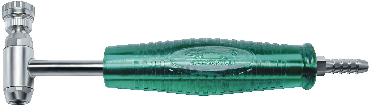 ALLIGATOR Reifen-Füllpistole Universal Tankstellenstecker grün/silber