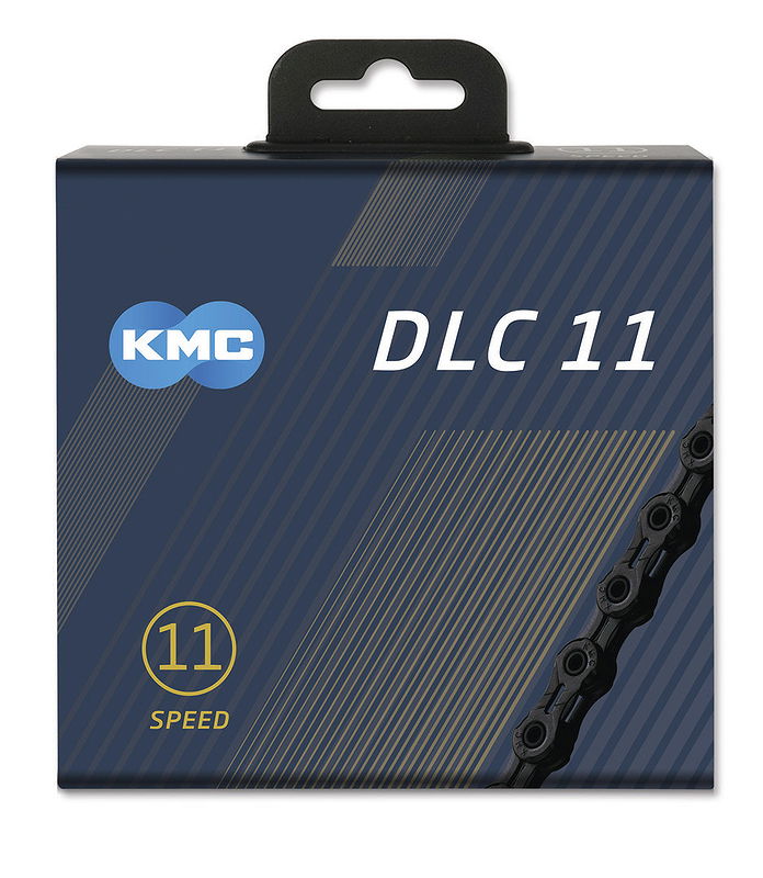 KMC Fahrrad Kette DLC11 11-fach schwarz 118 Glieder, 1/2" x 11/128"