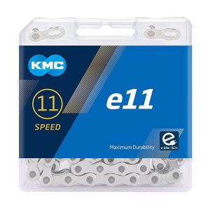 KMC E-Bike Kette e11 11-fach silber 122 Glieder, 1/2" x 11/128"