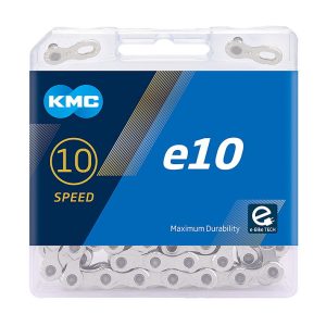 KMC E-Bike Kette e10 10-fach silber 122 Glieder, 1/2" x 11/128"