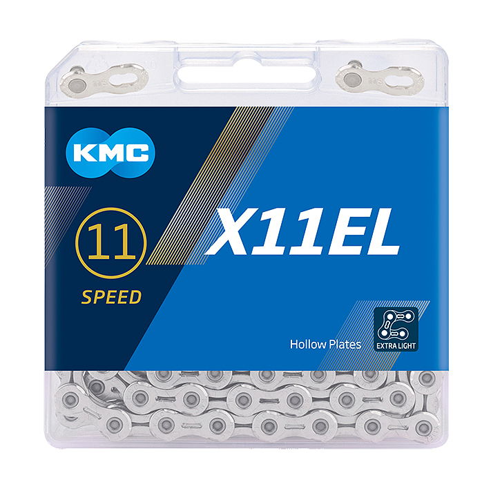 KMC Fahrrad Kette X11EL 11-fach silber 118 Glieder, 1/2" x 11/128"