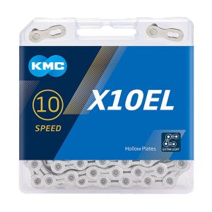 KMC Fahrrad Kette X10EL 10-fach silber 114 Glieder, 1/2" x 11/128"