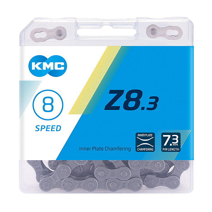 KMC Fahrrad Kette Z8.3 6/7/8-fach silber/grau 114 Glieder 1/2x3/32