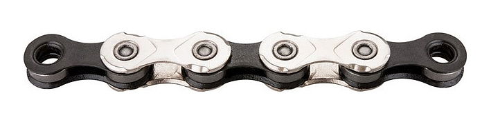 KMC Fahrrad Kette X12 12-fach silber/schwarz 126 Glieder, 1/2" x 11/128"