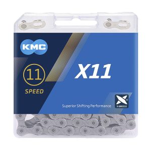 KMC Fahrrad Kette X11 11-fach grau 114 Glieder, 1/2" x 11/128"