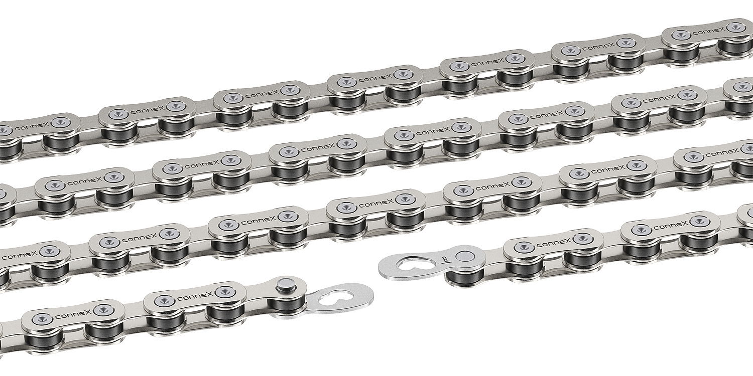 Connex Fahrrad Kette 808 6/7/8-fach silber 114 Glieder, 1/2" x 3/32"