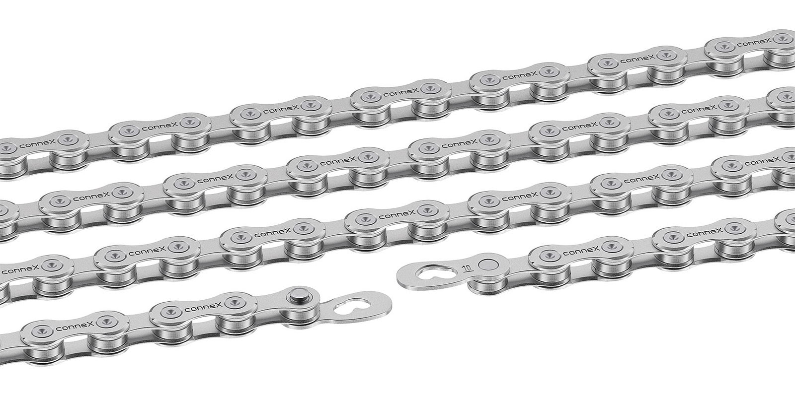 Connex E-Bike Kette 10sE 10-fach silber 132 Glieder, 1/2" x 11/128"