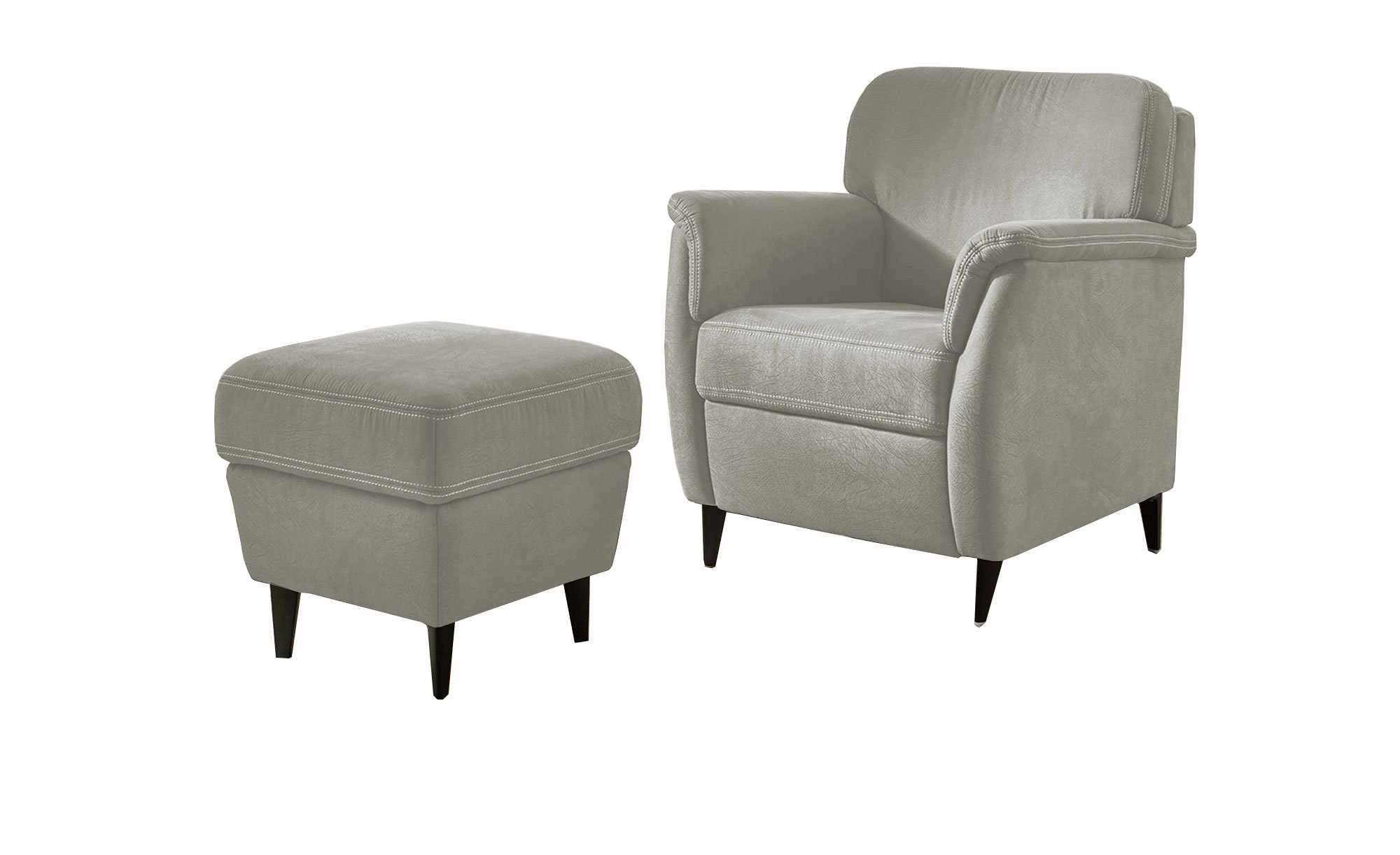 Komfort-Sessel mit Hocker plano|FORM Florenz