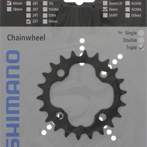 Shimano Kettenblatt Deore FCM590 22 Zähne Y1LD22000