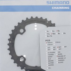 Shimano Kettenblatt Deore XT FCT781/FCT8000 36 Zähne Y1MP98020