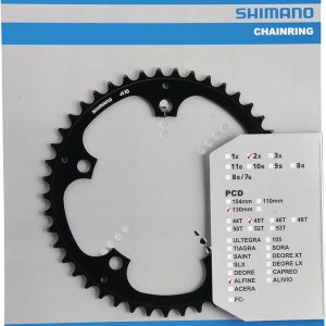 Shimano Kettenblatt Alfine FCS501 45 Zähne Y1PB45010