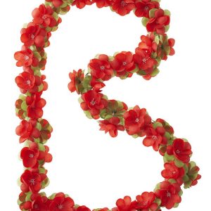 Basil Blumengirlande rot