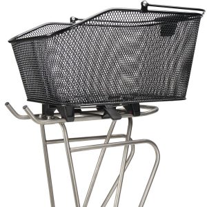 KLICKfix Hinterrad-Korb City Korb II schwarz KorbKlip 31x41x21 cm, schwarz