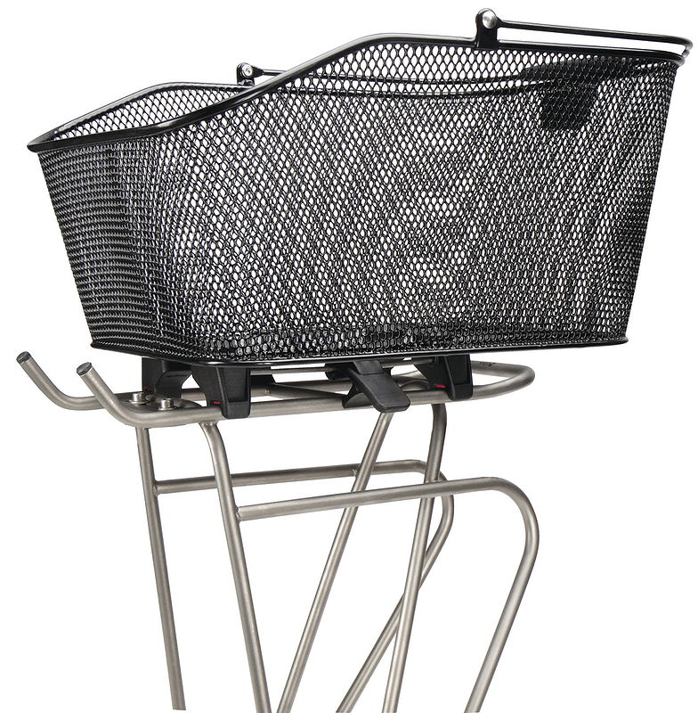 KLICKfix Hinterrad-Korb City Korb II schwarz KorbKlip 31x41x21 cm, schwarz