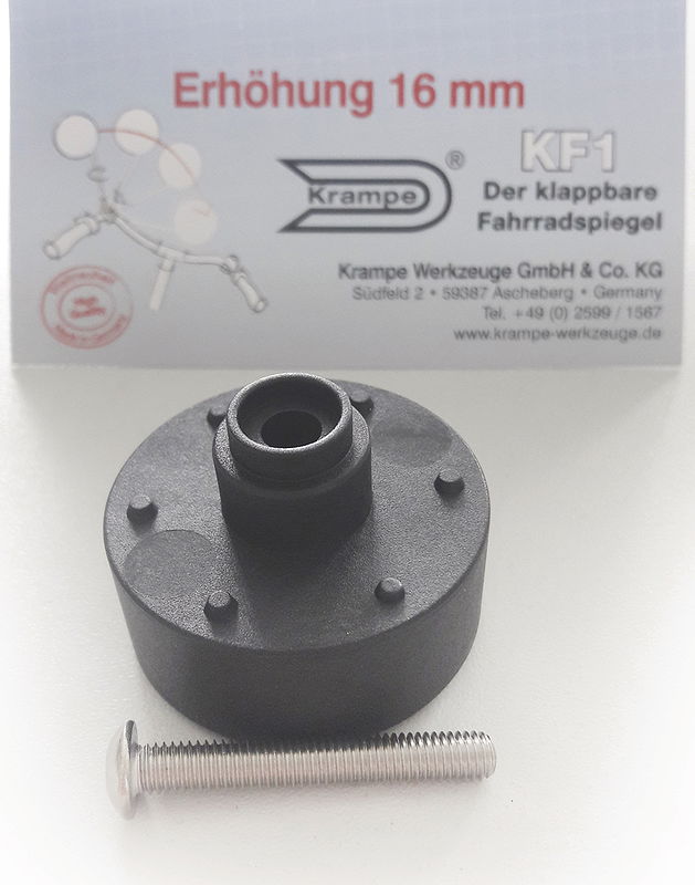 Krampe Höhen-Adapter für KF1 schwarz 16 mm