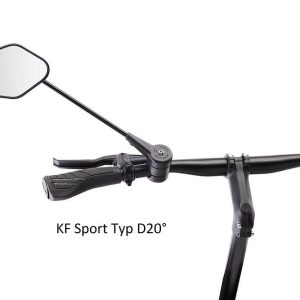 Krampe Lenkerspiegel KF Sport Typ D 20°, klappbar Lenkeraußenklemmung, links