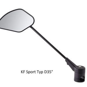Krampe Lenkerspiegel KF Sport Typ D 35°, klappbar Lenkeraußenklemmung, links