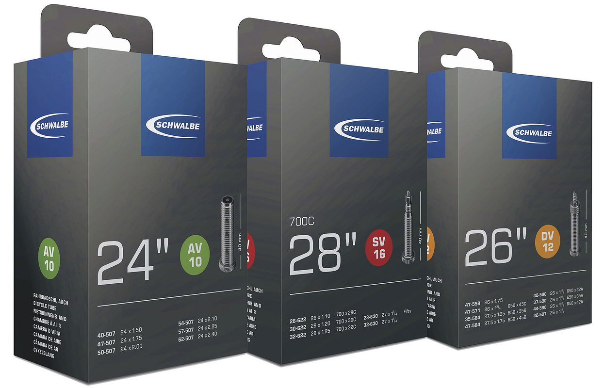 Schwalbe Fahrradschlauch Extra Light Nr. 18 Extra Light 28" SV Ventil 40 mm 28/44-622