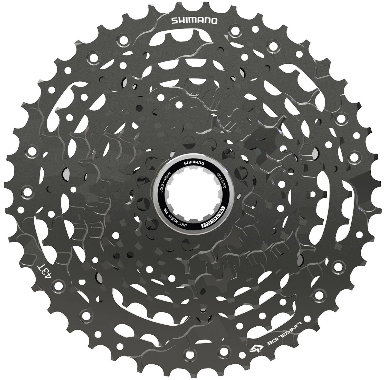 Shimano Kassette 10-fach LINKGLIDE CSLG400 mattgrau ECSLG40010143 11-43 Zähne