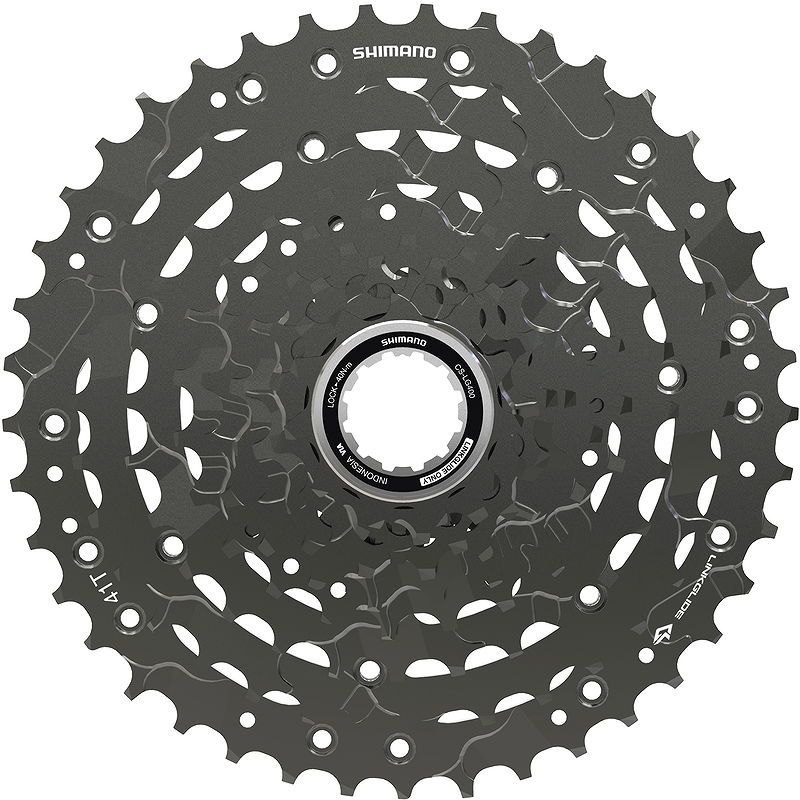 Shimano Kassette 9-fach LINKGLIDE CSLG400 mattgrau ECSLG4009141 11-41 Zähne
