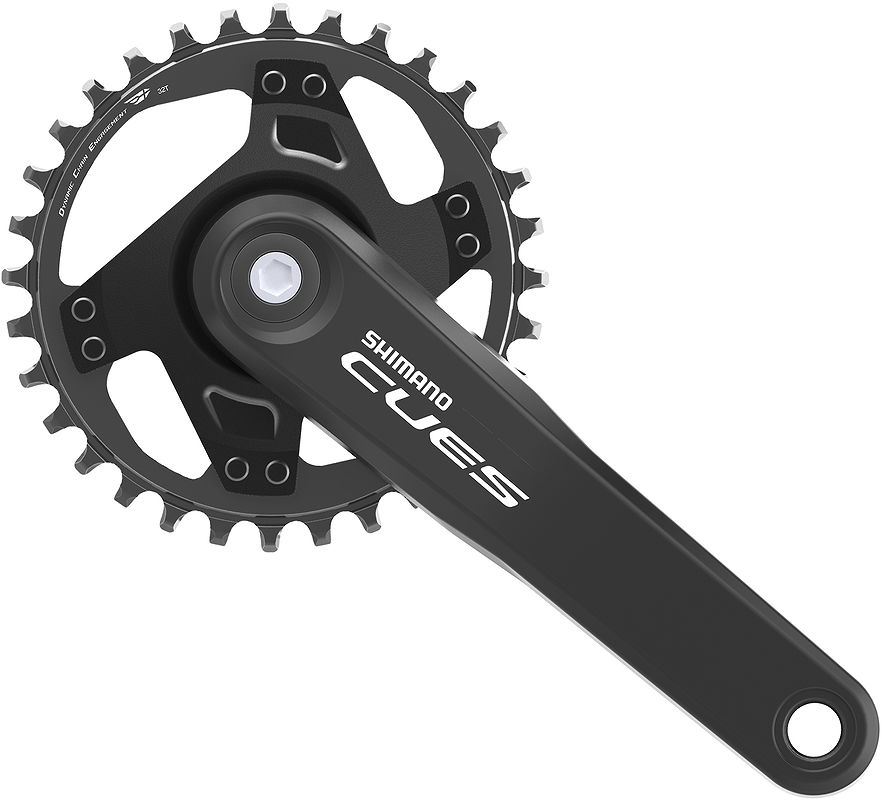 Shimano Kettenradgarnitur Cues FCU40001 4-kant 32 Zähne schwarz 175 mm EFCU40001EA2