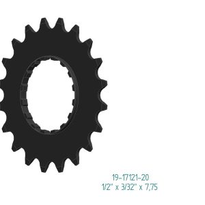 Esjot Ritzel für Bosch Gen 2 Offset Version schwarz  1/2" x 3/32" + 1/2" x 11/128"  20 Zähne