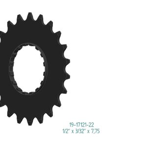 Esjot Ritzel für Bosch Gen 2 Offset Version schwarz  1/2" x 3/32" + 1/2" x 11/128"  22 Zähne
