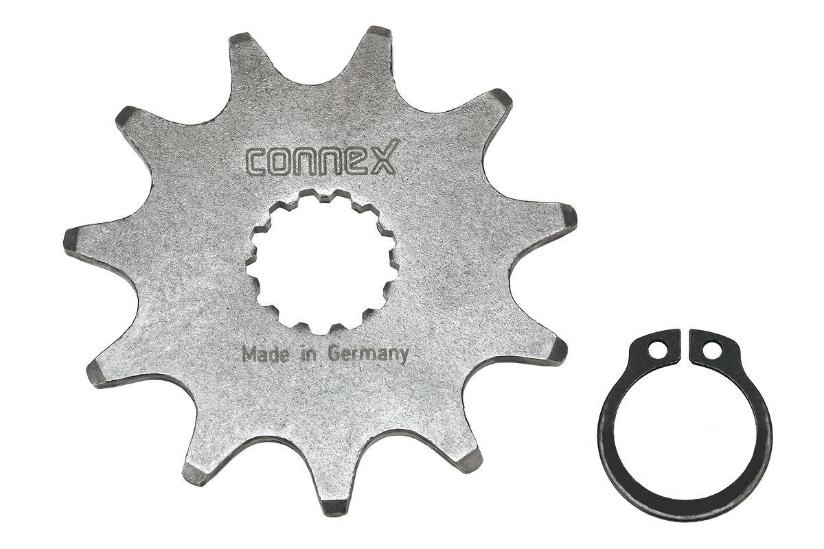 Connex Ritzel für Panasonic Motor silber 1/2" x 3/32" + 1/2" x 11/128" 11 Zähne