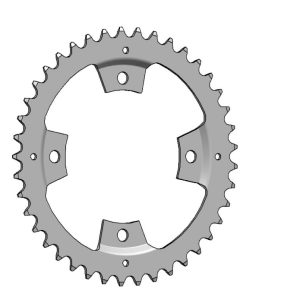 Esjot Kettenblatt für Panasonic 1/2" x 3/32" + 1/2"x11/128"  gekröpft 41 Zähne